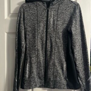 Women's Gray Zip-Up Jacket